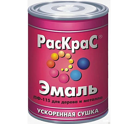Эмаль РАСКРАС ПФ-115 унив. Зеленая (БАН 0,9КГ)
